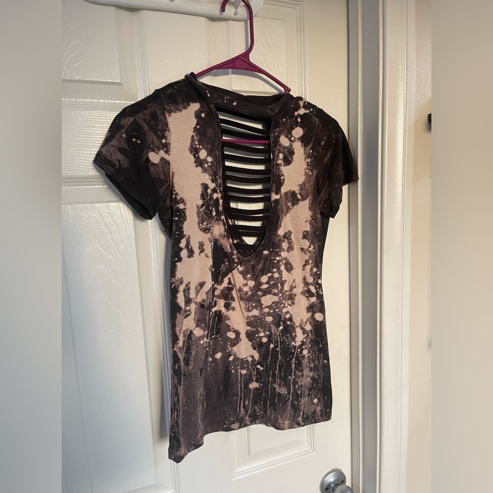 Affliction Brand women’s plunging neckline